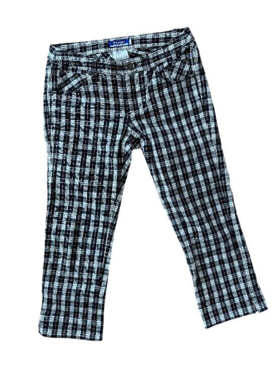 Burberry Pants - Burberry Blue Label Plaid Low Rise Capri Cropped Pants Vintage Japan 38
